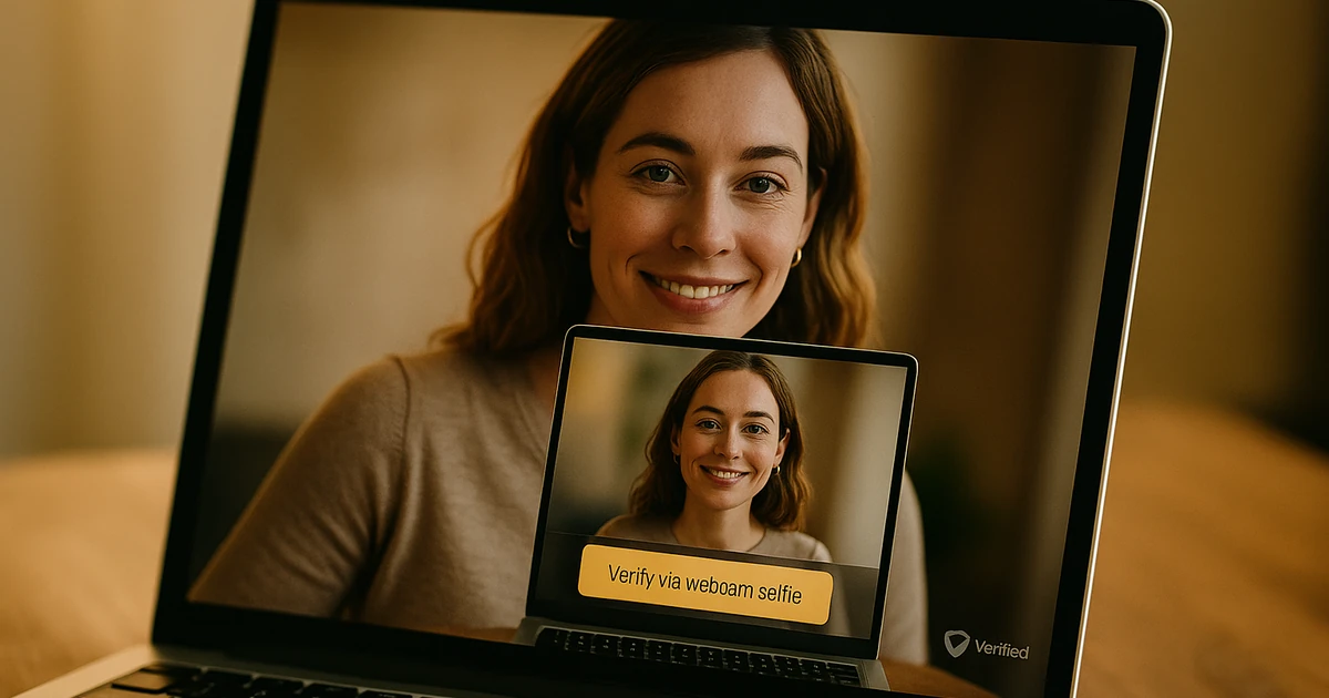 Identity verification at wanted.love