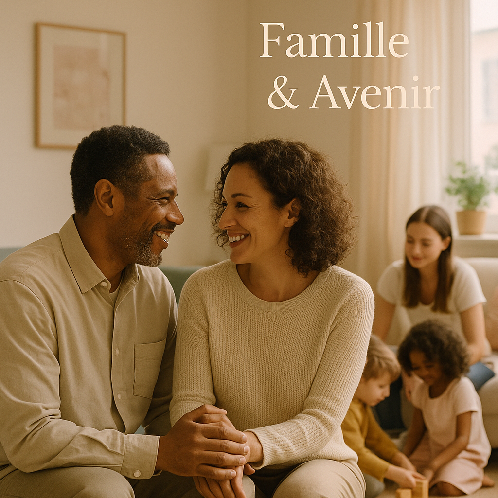 Une famille multigénérationnelle partage un moment chaleureux en extérieur