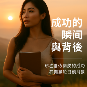 一位自信優雅的東亞女性,展現堅持與魅力的成功氣質