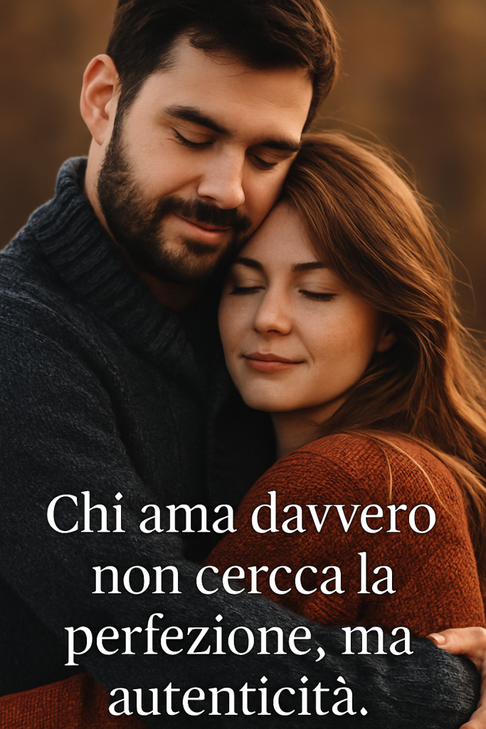Coppia giovane si abbraccia con sincerità e tenerezza