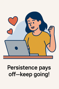 Illustration of a woman looking calmly into the distance, symbolizing hope, patience, and new beginnings.