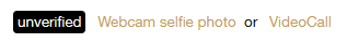 Screenshot: Profile with verification option